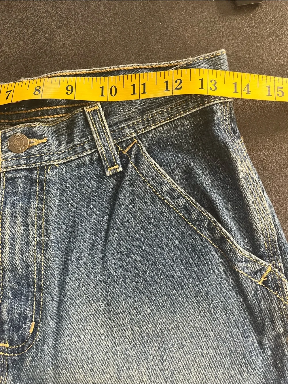 Polo Jeans Company Carpenter Denim baggy Shorts - Blue Boy 12